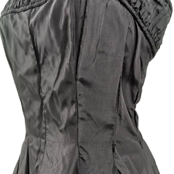 Vintage Gigi Young Black Taffeta Party Dress | 1950s | Drop Waist - Picture 3 of 6